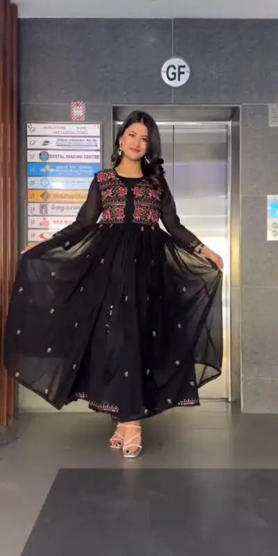 RTC 5714 Black Color Foix Georgette Thread Sequence Salwar Suit Wedding, Party, Festive, Events Etc. Expected Delivery 4-6 Working Days @2199/- | Salwar suit, Designer Suits, Casual Suits, Creative suits, Palazzo Suits, Party Wear Suits, Patiala Suits, Straight Suits