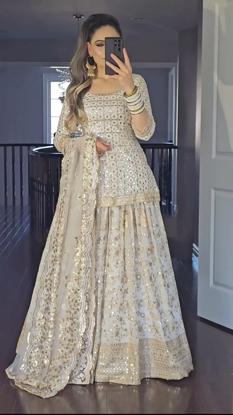 MF 418 Golden Color Sequence Multi Needle Work Lehenga Choli Wedding, Party, Festive, Events Etc. Expected 4-6 Working Days @2199/- | Salwar suit, Designer Suits, Casual Suits, Creative suits, Palazzo Suits, Party Wear Suits, Patiala Suits, Straight Suits
