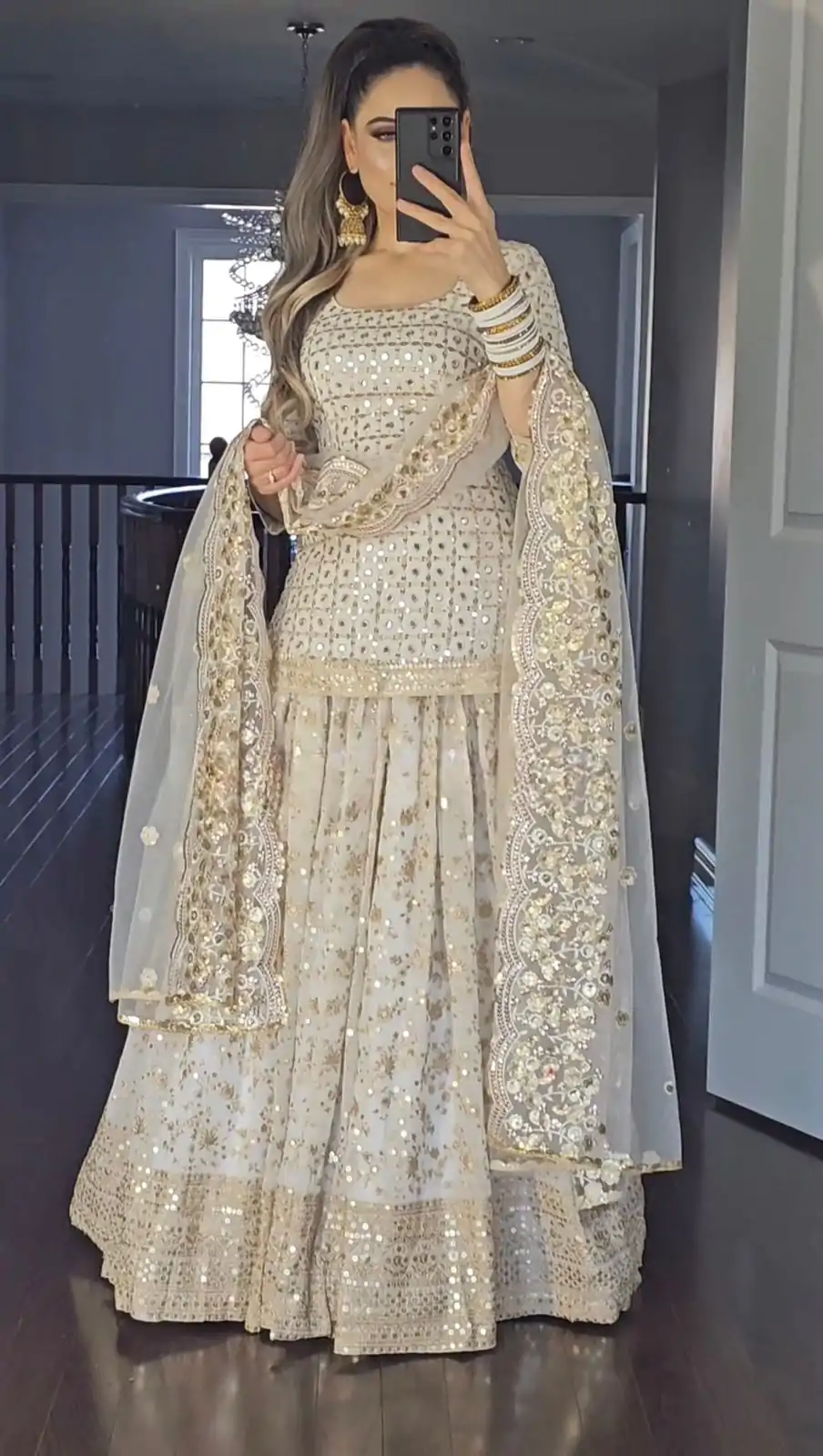 MF 418 Golden Color Sequence Multi Needle Work Lehenga Choli Wedding, Party, Festive, Events Etc. Expected 4-6 Working Days @2199/- | Salwar suit, Designer Suits, Casual Suits, Creative suits, Palazzo Suits, Party Wear Suits, Patiala Suits, Straight Suits