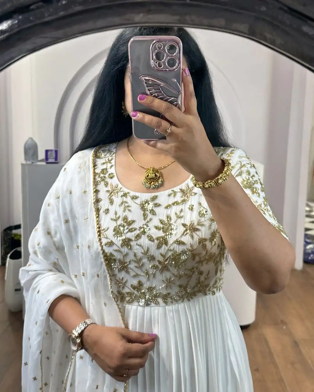 RTC 5725 White Color Chinon Silk Thread Sequence Anarkali Suit Casual, Wedding, Party, Festive, Events. Expected Delivery 4-6 Working Days @1849/- | Anarkali Suits, Bollywood Anarkali, Creative-Anarkali, Designer Anarkali, Embroidered Anarkali, Party Wear Anarkali