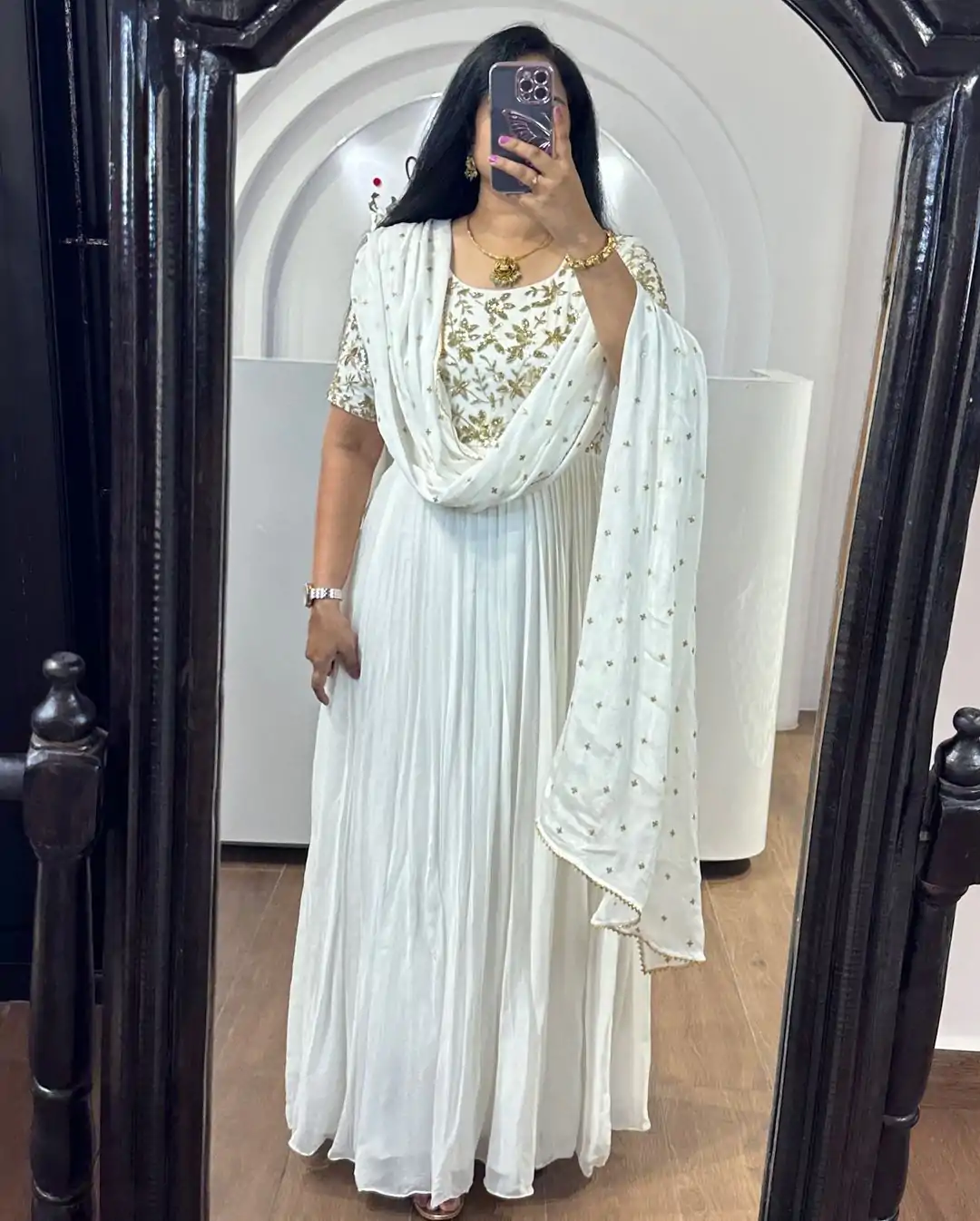 RTC 5725 White Color Chinon Silk Thread Sequence Anarkali Suit Casual, Wedding, Party, Festive, Events. Expected Delivery 4-6 Working Days @1849/- | Anarkali Suits, Bollywood Anarkali, Creative-Anarkali, Designer Anarkali, Embroidered Anarkali, Party Wear Anarkali