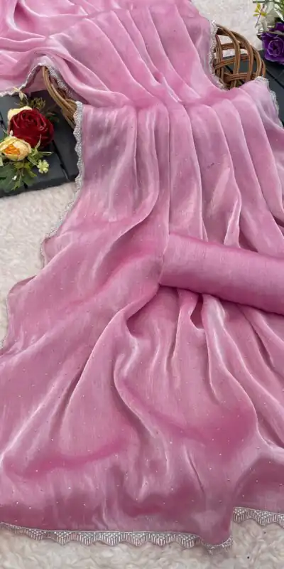 DDH 150 Pink Color Soft Burberry Zimmy choo Silk Sareee Events Casual, Festive, Events ,Expected Delivery  4-6 Working Days @1699/ | Sarees, Bollywood Sarees, Creative Sarees, Designer Sarees, Embroidered Sarees, Ethnic Saree, Modern Digital sarees, Party Wear Sarees