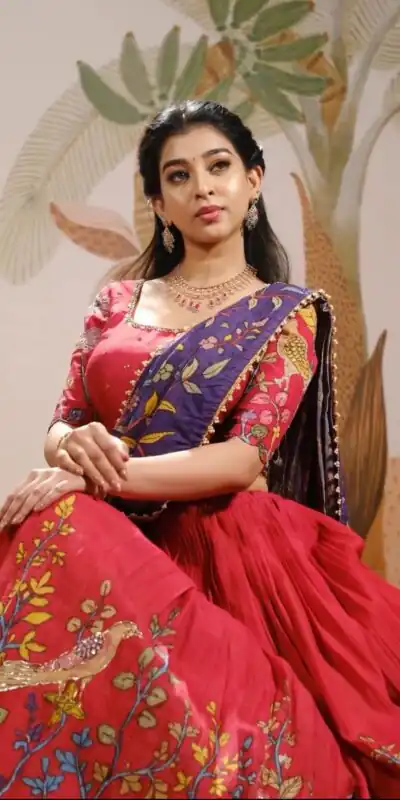 PC 376 Red Color Chant Crepe Kalamkari Printed Lehenga Choli Casual, Party Wear, Events, Festivals Wear Expected Delivery 4-6 Working Days @2099/- | Lehenga, Bollywood Lehenga, Creative Lehenga, Designer Lehenga, Embroidered Lehenga, Party Wear Lehenga