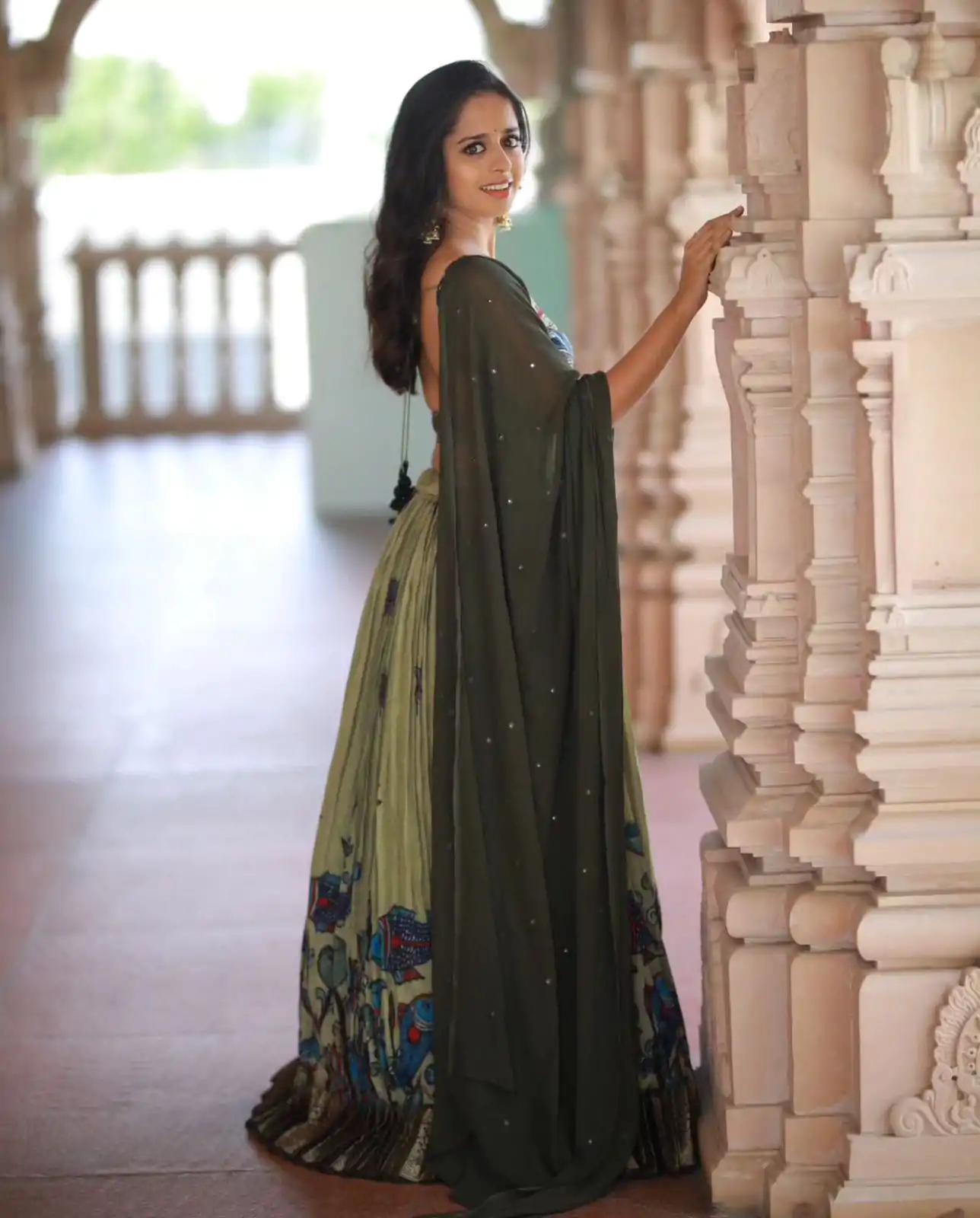 PC 291 Green Color Chant Crepe Kalamkari Printed Lehenga Choli Casual, Party Wear, Events, Festivals Wear Expected Delivery 4-6 Working Days @2049/- | Lehenga, Bollywood Lehenga, Creative Lehenga, Designer Lehenga, Embroidered Lehenga, Party Wear Lehenga