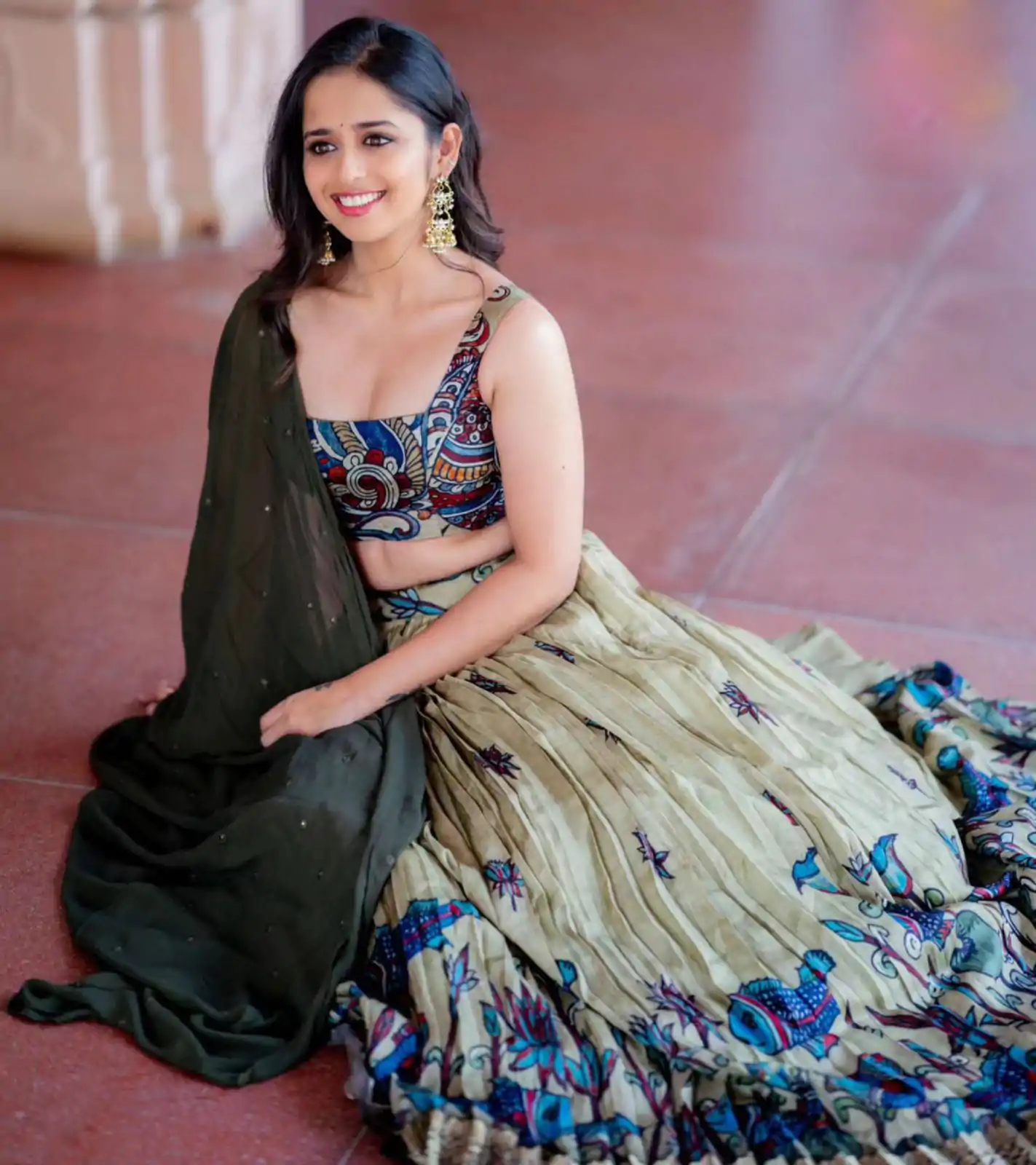 PC 291 Green Color Chant Crepe Kalamkari Printed Lehenga Choli Casual, Party Wear, Events, Festivals Wear Expected Delivery 4-6 Working Days @2049/- | Lehenga, Bollywood Lehenga, Creative Lehenga, Designer Lehenga, Embroidered Lehenga, Party Wear Lehenga