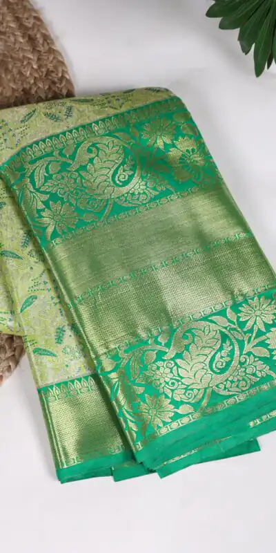 YNF 7415 Green Color Jacquard Silk Zari Weaving Work Saree Casual Party Wear, Wedding, Events Etc. Expected Delivery 4-6 Working Days @3999 | Sarees, Bollywood Sarees, Creative Sarees, Designer Sarees, Embroidered Sarees, Ethnic Saree, Modern Digital sarees, Party Wear Sarees