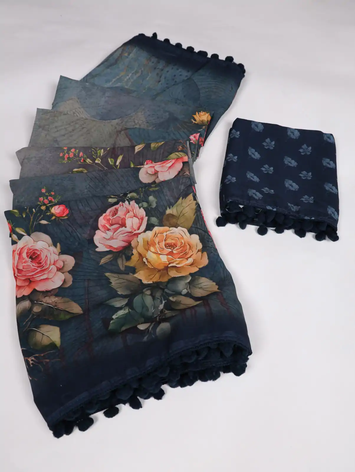 YNF 7016 Navy Blue Color Georgette Floral Printed Work Saree Casual Party Wear, Wedding, Events Etc. Expected Delivery 4-6 Working Days @1549 | Sarees, Bollywood Sarees, Creative Sarees, Designer Sarees, Embroidered Sarees, Ethnic Saree, Modern Digital sarees, Party Wear Sarees