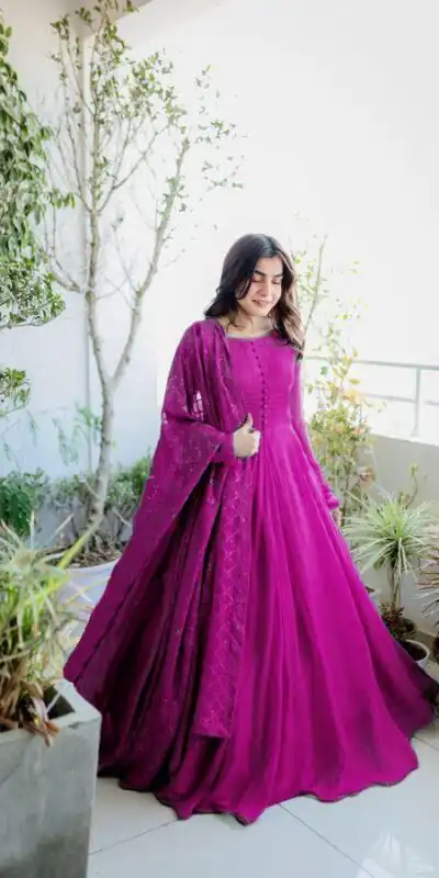 RTC 5521 Rani Pink Color Georgette Thread Sequence Work Salwar Suit Wedding, Party, Festive, Events Etc. Expected Delivery 4-6 Working Days @1399/- | Jump Suits, Salwar suit, Designer Suits, Casual Suits, Creative suits, Palazzo Suits, Party Wear Suits, Patiala Suits, Straight Suits