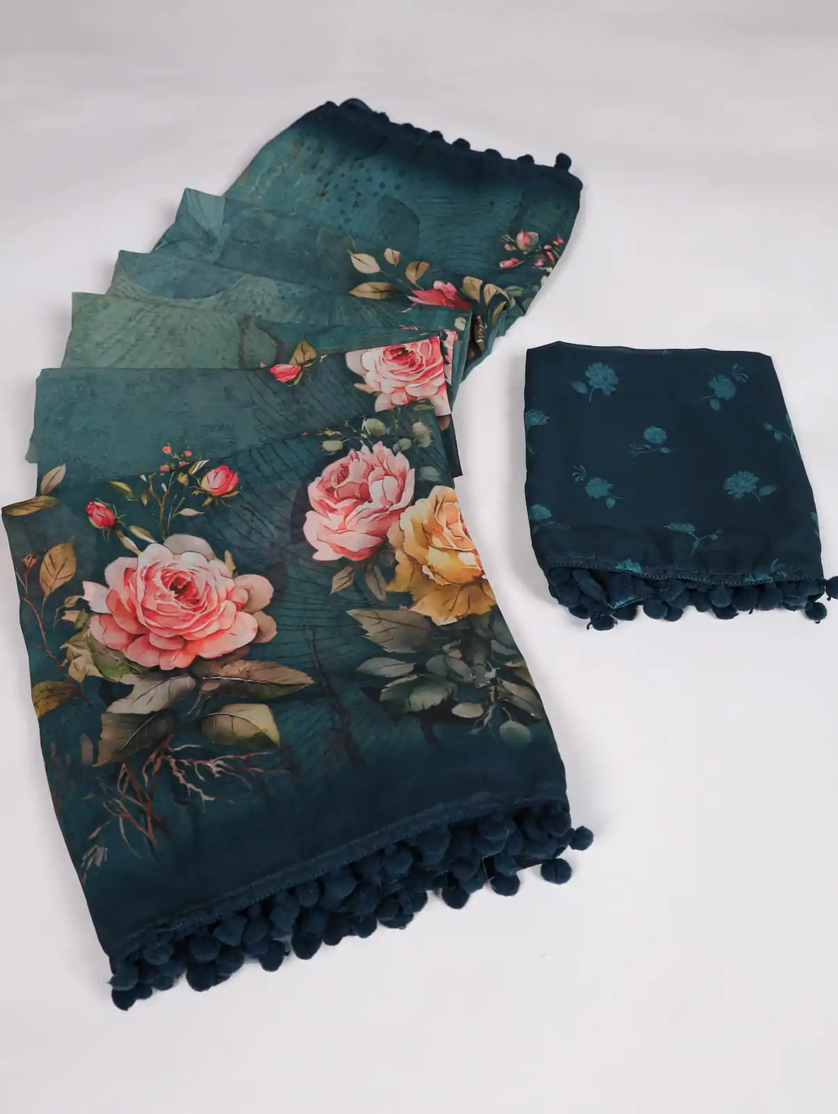 YNF 7016 Teal Color Georgette Floral Printed Work Saree Casual Party Wear, Wedding, Events Etc. Expected Delivery 4-6 Working Days @1549 | Sarees, Bollywood Sarees, Creative Sarees, Designer Sarees, Embroidered Sarees, Ethnic Saree, Modern Digital sarees, Party Wear Sarees