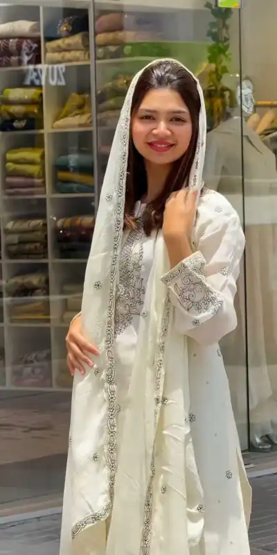 SSR 473 White Color Foix Georgette Thread Sequence Work Salwar Suit Wedding, Party, Festive, Events Etc. Expected Delivery 4-6 Working Days @2099/ | Jump Suits, Salwar suit, Designer Suits, Casual Suits, Creative suits, Palazzo Suits, Party Wear Suits, Patiala Suits, Straight Suits