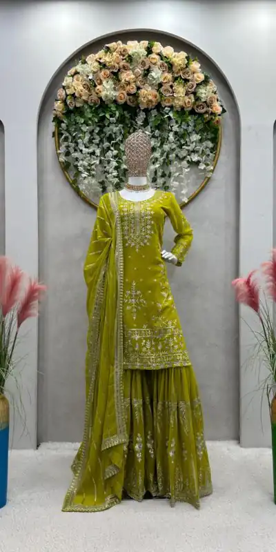 RTC 5723 Mehndi Color Georgette Thread Sequence Salwar Suit Wedding, Party, Festive, Events Etc. Expected Delivery 4-6 Working Days @2549/- | Jump Suits, Salwar suit, Designer Suits, Casual Suits, Creative suits, Palazzo Suits, Party Wear Suits, Patiala Suits, Straight Suits