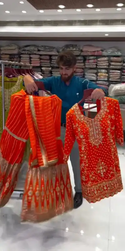 RTC 5723 Orange Color Georgette Thread Sequence Salwar Suit Wedding, Party, Festive, Events Etc. Expected Delivery 4-6 Working Days @2549/- | Jump Suits, Salwar suit, Designer Suits, Casual Suits, Creative suits, Palazzo Suits, Party Wear Suits, Patiala Suits, Straight Suits