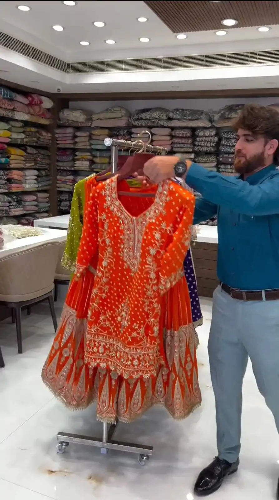 RTC 5723 Orange Color Georgette Thread Sequence Salwar Suit Wedding, Party, Festive, Events Etc. Expected Delivery 4-6 Working Days @2549/- | Jump Suits, Salwar suit, Designer Suits, Casual Suits, Creative suits, Palazzo Suits, Party Wear Suits, Patiala Suits, Straight Suits