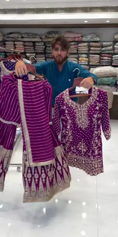 RTC 5723 Purple Color Georgette Thread Sequence Salwar Suit Wedding, Party, Festive, Events Etc. Expected Delivery 4-6 Working Days @2549/- | Jump Suits, Salwar suit, Designer Suits, Casual Suits, Creative suits, Palazzo Suits, Party Wear Suits, Patiala Suits, Straight Suits