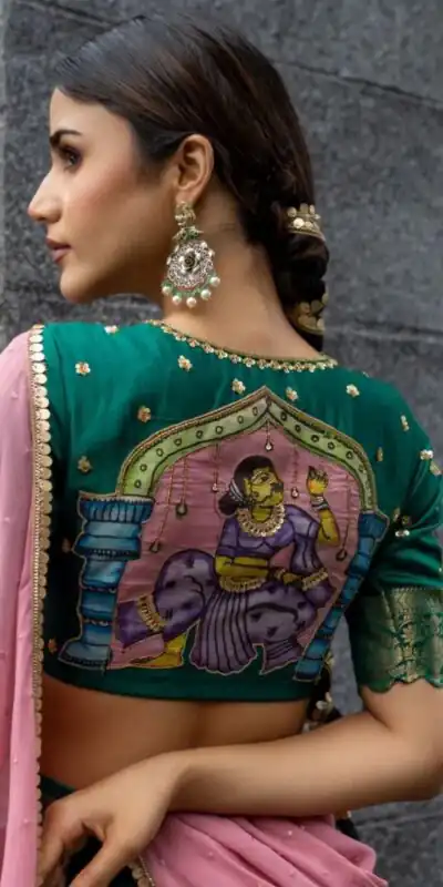 PC 418 Green Color Pure Chinon Kalamkari Printed Lehenga Choli Casual, Party Wear, Events, Festivals Wear Etc. Expected Delivery 4-6 Working Days @2129/- | Lehenga, Bollywood Lehenga, Creative Lehenga, Designer Lehenga, Embroidered Lehenga, Party Wear Lehenga