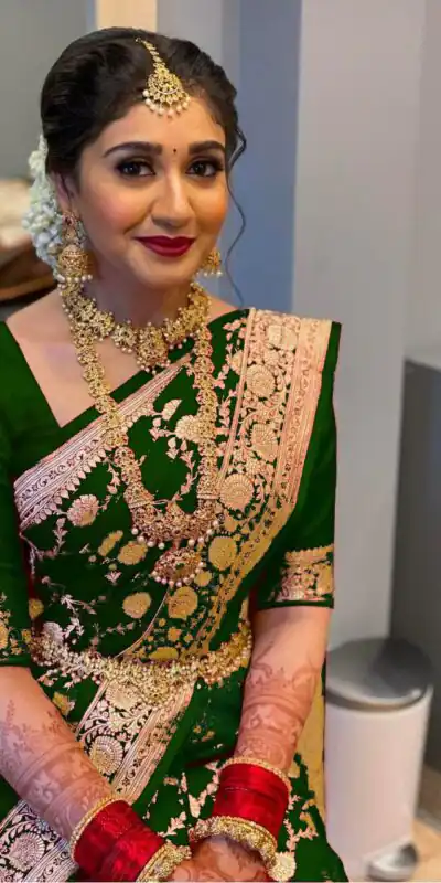 KP 5010 Green Color Soft Lichi Silk Jacquard On All Over Saree Casual, Party Wear, Wedding, Events Etc. Expected Delivery 4-6 Working Days @1299/- | Sarees, Bollywood Sarees, Creative Sarees, Designer Sarees, Embroidered Sarees, Ethnic Saree, Modern Digital sarees, Party Wear Sarees