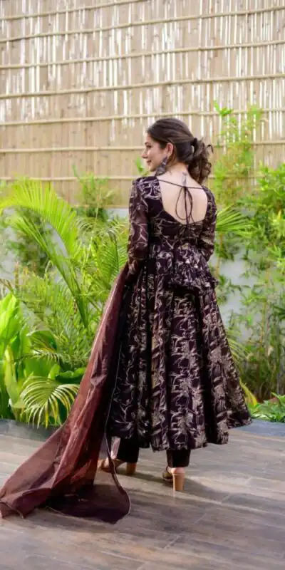 RTC 5529 Coffee Color Georgette Digital Printed Salwar Suit Wedding, Party, Festive, Events Etc. Expected Delivery 4-6 Working Days @1499/- | Jump Suits, Salwar suit, Designer Suits, Casual Suits, Creative suits, Palazzo Suits, Party Wear Suits, Patiala Suits, Straight Suits