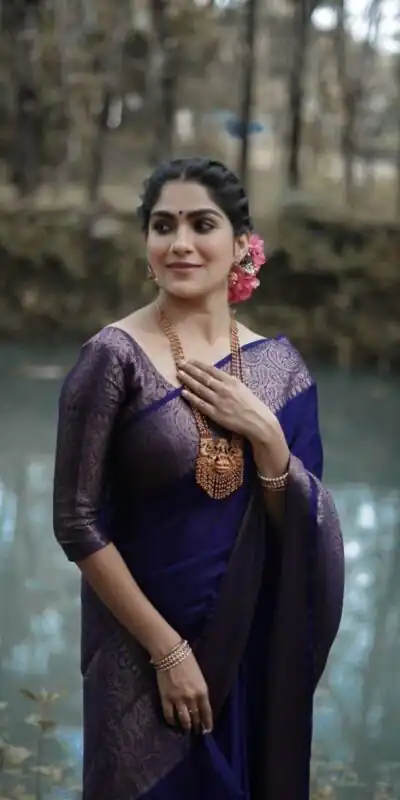 KP 3042 Navy Blue Color Soft Lichi Silk Jacquard On All Over Saree Casual, Party Wear, Wedding, Events Etc. Expected Delivery 4-6 Working Days @1349/- | Sarees, Bollywood Sarees, Creative Sarees, Designer Sarees, Embroidered Sarees, Ethnic Saree, Modern Digital sarees, Party Wear Sarees