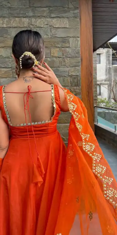 RTC 5625(A) Orange Color Georgette Coin Lace Border Salwar Suit Wedding, Party, Festive, Events Etc. Expected Delivery 4-6 Working Days @1899/- | Jump Suits, Salwar suit, Designer Suits, Casual Suits, Creative suits, Palazzo Suits, Party Wear Suits, Patiala Suits, Straight Suits