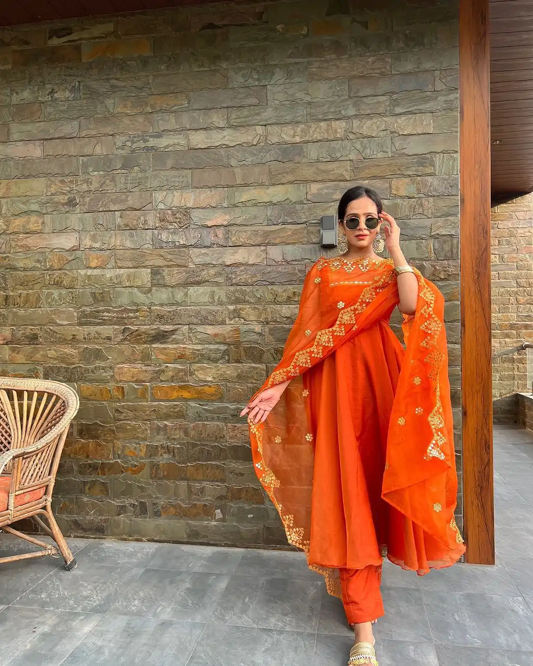 RTC 5625(A) Orange Color Georgette Coin Lace Border Salwar Suit Wedding, Party, Festive, Events Etc. Expected Delivery 4-6 Working Days @1899/- | Jump Suits, Salwar suit, Designer Suits, Casual Suits, Creative suits, Palazzo Suits, Party Wear Suits, Patiala Suits, Straight Suits
