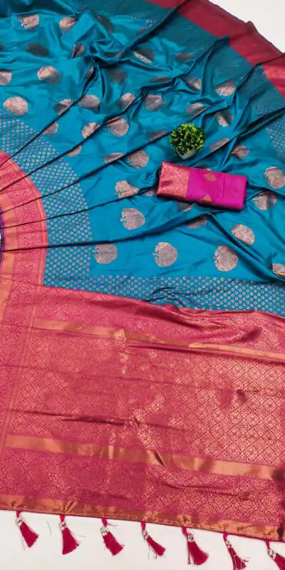 MB™️3281 Firozi Color Soft Silk Copper Zari Design Saree Casual, Wedding, Party, Festival, Events, Expected Delivery 4-6 Working Days @2049/- | Sarees, Bollywood Sarees, Creative Sarees, Designer Sarees, Embroidered Sarees, Ethnic Saree, Modern Digital sarees, Party Wear Sarees