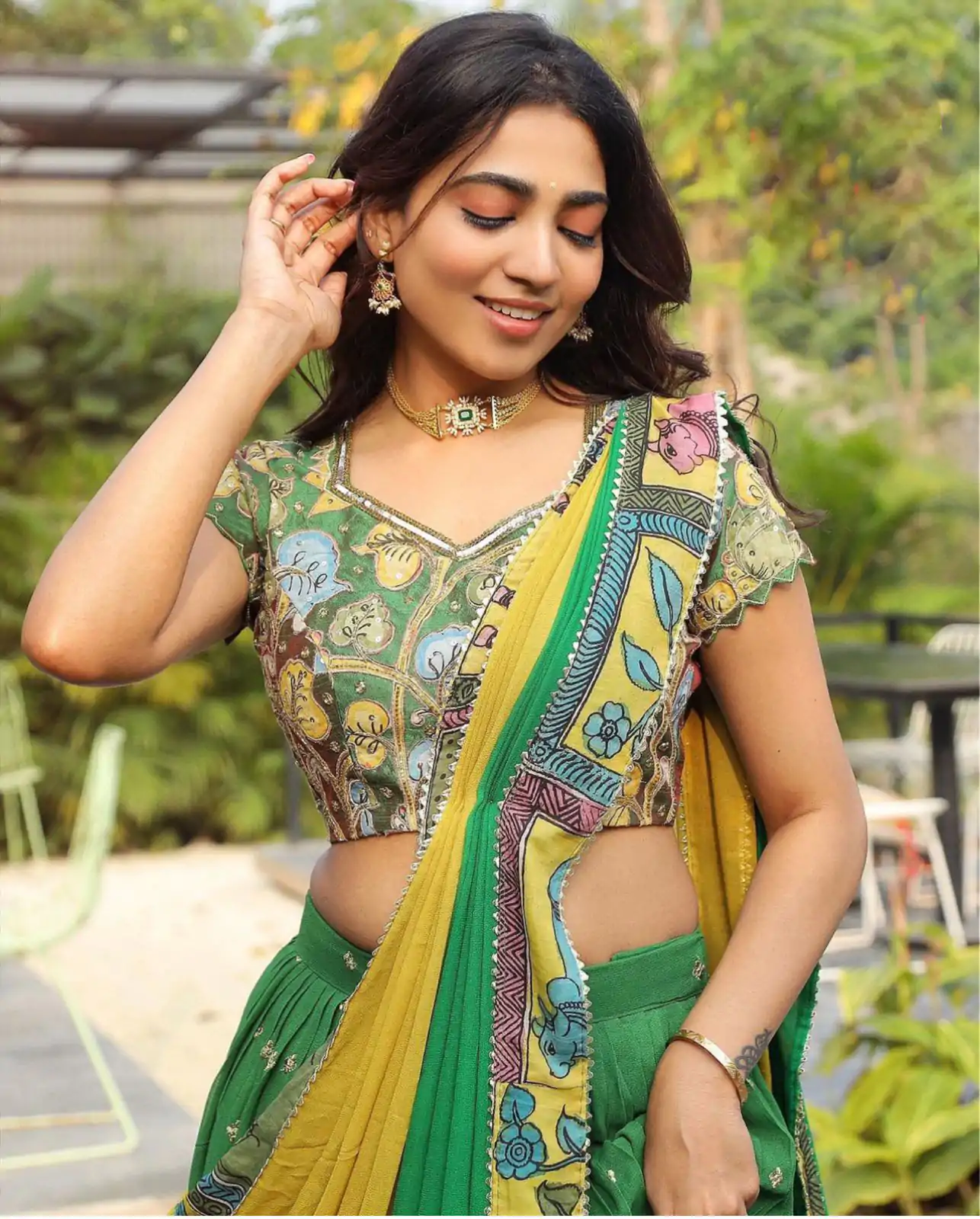 PC 319 Green Color Choline Kalamkari Digital Print Lehenga Choli Casual, Party Wear, Events, Festivals Wear Etc. Expected Delivery 4-6 Working Days @2079/- | Lehenga, Bollywood Lehenga, Creative Lehenga, Designer Lehenga, Embroidered Lehenga, Party Wear Lehenga