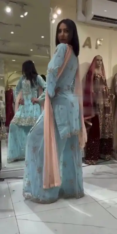 SRK 5004 Light Sky Blue Color Georgette Embroidery Salwar Suit Wedding, Party, Festive, Events Expected Delivery 4-6 Working Days @ 1949/- | Jump Suits, Salwar suit, Designer Suits, Casual Suits, Creative suits, Palazzo Suits, Party Wear Suits, Patiala Suits, Straight Suits