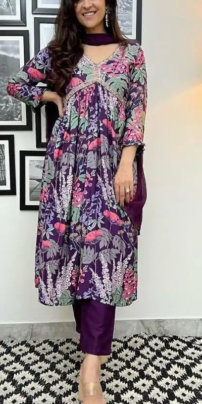 RTC 5575 Violet Color Foix Georgette Digital Printed Salwar Suit Wedding, Party, Festive, Events Etc. Expected Delivery 4-6 Working Days @2049/- | Salwar suit, Designer Suits, Casual Suits, Creative suits, Palazzo Suits, Party Wear Suits, Patiala Suits, Straight Suits