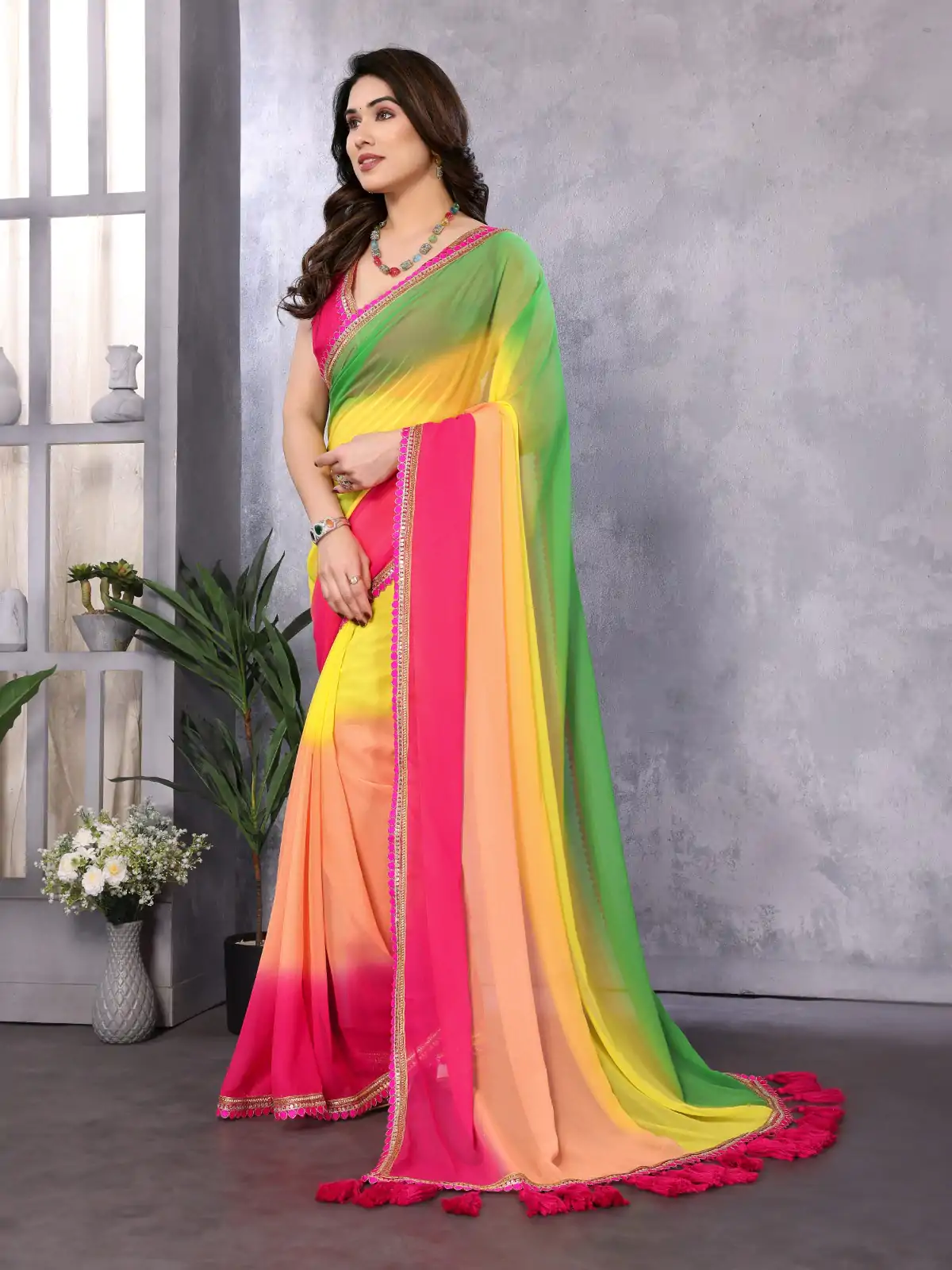Jr Pop Multi  : Faux Peding Georgette Party, Wedding, Festive, Events Etc. 4-6 Working Days @1549/- Only | Sarees, Bollywood Sarees, Creative Sarees, Designer Sarees, Embroidered Sarees, Ethnic Saree, Modern Digital sarees, Party Wear Sarees