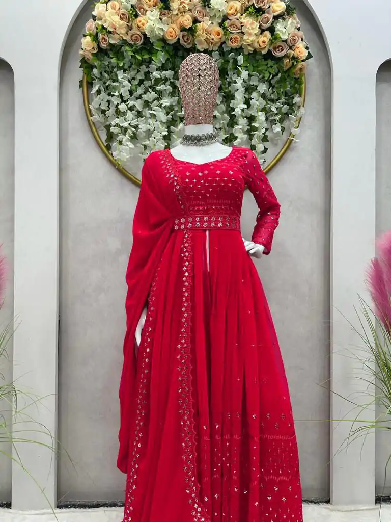 RTC 5566 Red Color Georgette Thread Sequence Salwar Suit Wedding, Party, Festive, Events Etc. Expected Delivery 4-6 Working Days @2349/- | Salwar suit, Designer Suits, Casual Suits, Creative suits, Palazzo Suits, Party Wear Suits, Patiala Suits, Straight Suits