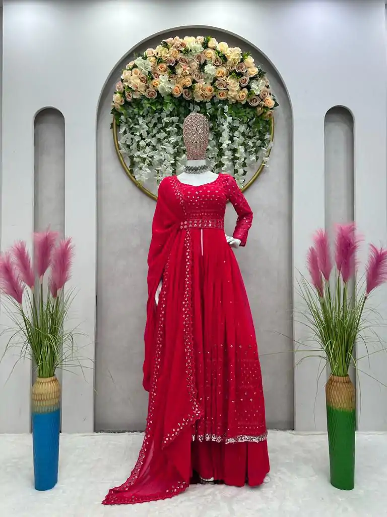 RTC 5566 Red Color Georgette Thread Sequence Salwar Suit Wedding, Party, Festive, Events Etc. Expected Delivery 4-6 Working Days @2349/- | Salwar suit, Designer Suits, Casual Suits, Creative suits, Palazzo Suits, Party Wear Suits, Patiala Suits, Straight Suits