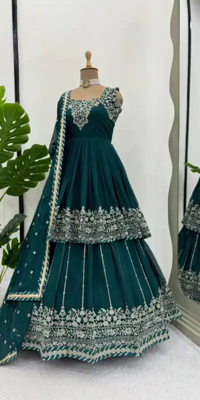 RTC 5766 Blue Color Georgette Thread With Sequence Lehenga Choli Wedding, Party, Festive, Events Etc.   Expected Delivery 4-6 Working Days @2999/- | Lehenga, Bollywood Lehenga, Creative Lehenga, Designer Lehenga, Embroidered Lehenga, Party Wear Lehenga