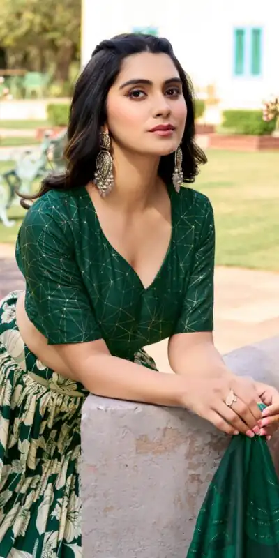 LNB 1213 Green Color Pretty Tussar Silk Floral And Foil Printed Lehenga Choli Wedding, Festive, Events Expected Delivery 4-6 Working Days@2449/- Only | Lehenga, Bollywood Lehenga, Creative Lehenga, Designer Lehenga, Embroidered Lehenga, Party Wear Lehenga