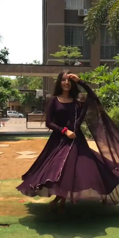 RTC 5600 Wine Color Splendorous Georgette Lace Border Anarkali Suit Casual, Wedding, Party, Festive, Events. Expected Delivery 4-6 Working Days @2049/- | Anarkali Suits, Bollywood Anarkali, Creative-Anarkali, Designer Anarkali, Embroidered Anarkali, Party Wear Anarkali