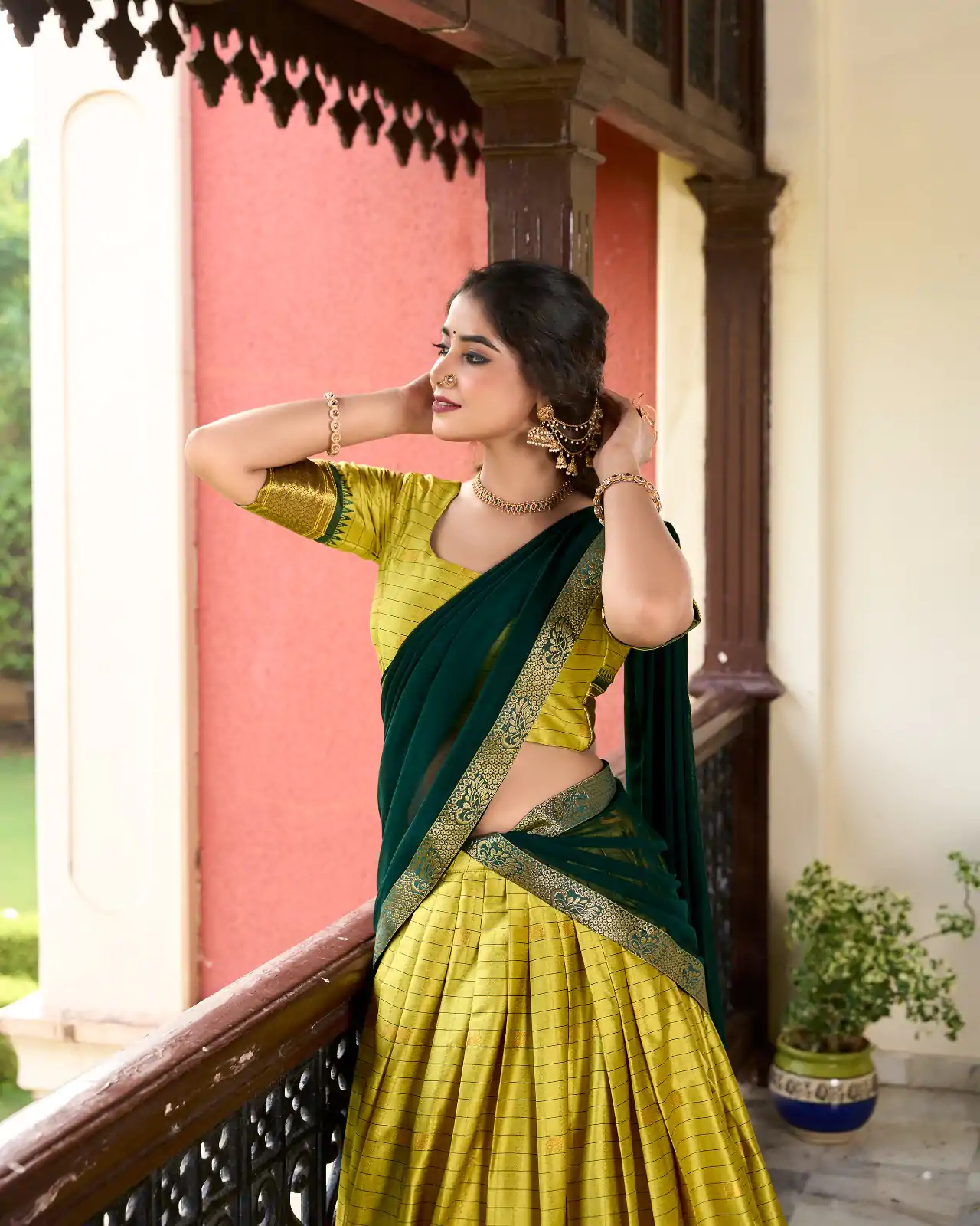 LNB 2050 Parrot Green Color Graceful Cotton Silk Weaving Paithani Concept Lehenga Choli Wedding, Festive, Events Expected Delivery 4-6 Working Days@2049/- | Lehenga, Bollywood Lehenga, Creative Lehenga, Designer Lehenga, Embroidered Lehenga, Party Wear Lehenga