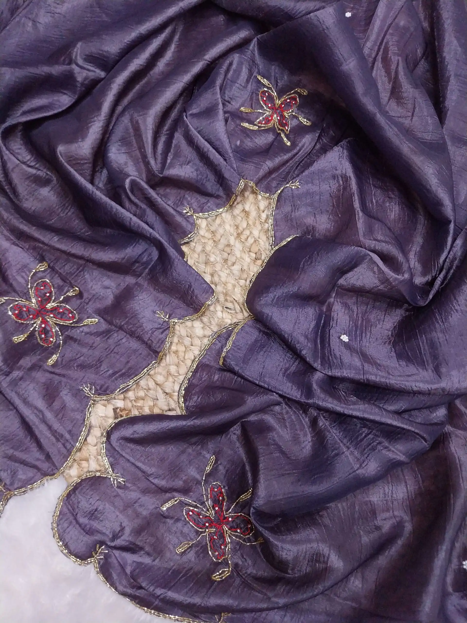 SSS 533 Purple  Color fabric having handwork With Work Saree Casual, Party Wear, Wedding, Events Etc.4-6 Working Days@ 2150/- only | Sarees, Bollywood Sarees, Creative Sarees, Designer Sarees, Embroidered Sarees, Ethnic Saree, Modern Digital sarees, Party Wear Sarees