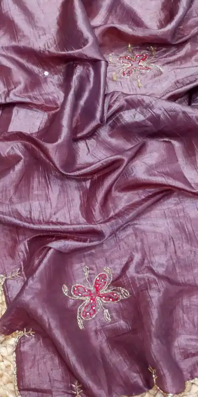 SSS 533 Pink Color fabric having handwork With Work Saree Casual, Party Wear, Wedding, Events Etc.4-6 Working Days@ 2150/- only | Sarees, Bollywood Sarees, Creative Sarees, Designer Sarees, Embroidered Sarees, Ethnic Saree, Modern Digital sarees, Party Wear Sarees