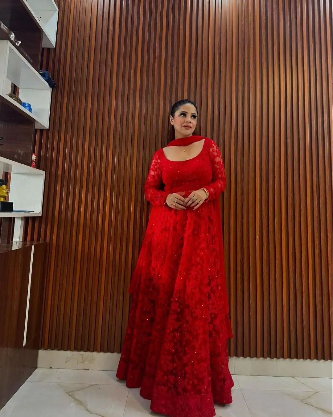 --RTC 5770 Red Color Buttrerfly Net Thread With Sequnce Kurti Casual, Wedding, Party, Festive, Events Etc.4-6 Working Days@2299/- only | Kurti, Bollywood Kurti, Creative Kurtis, Designer Kurti, Party Wear Kurti, Selfie Kurti