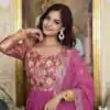  Ram 052 Pink Color Fox Georgette Embroider Pure Zecard Work Gown Wedding Party, Festive, Events Etc.4-6 Working Days@2149/-only  | Gowns, Bollywood Gowns, Creative Gowns, Designer Gowns, Embroidered Gowns, Party Wear Gowns, Straight Suits