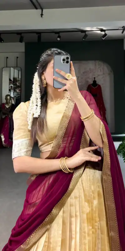 LNB 2002 Cream Color Color Kanchipuram Zari Weaving Work Lehenga Choli Wedding, Party, Festive, Events Etc. Delivery 4-6 Working Days Rs 1899 | Lehenga, Bollywood Lehenga, Creative Lehenga, Designer Lehenga, Embroidered Lehenga, Party Wear Lehenga