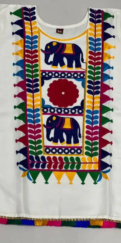 INLI Pankhudi White Color Cotton Flex and Rayo Embroidery Work Kurti Casual, Wedding, Party, Festive, Events Etc. Expected Delivery 4-6 Working Days @1299/- | Kurti, Bollywood Kurti, Creative Kurtis, Designer Kurti, Party Wear Kurti, Selfie Kurti