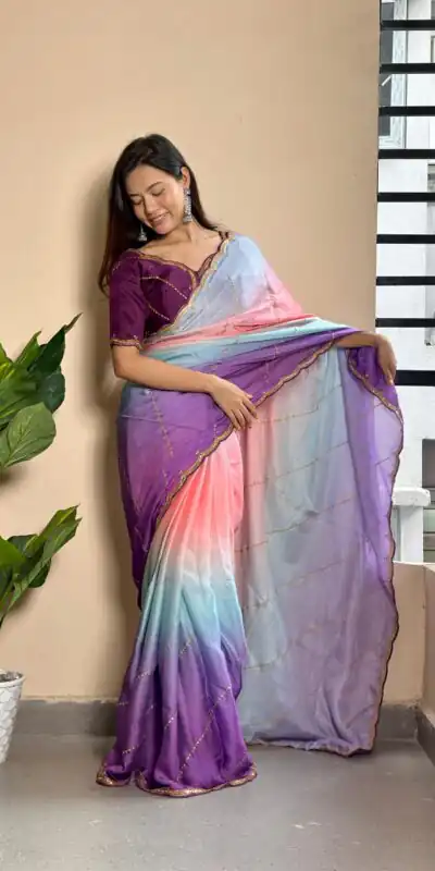 AC Satin Wine Color Soft Georgette Satin With Digital Print Embroidery Work Saree , Wedding, Festive, Events . Expected Delivery  4-6 Working Days @2299/- | Sarees, Bollywood Sarees, Creative Sarees, Designer Sarees, Embroidered Sarees, Ethnic Saree, Modern Digital sarees, Party Wear Sarees