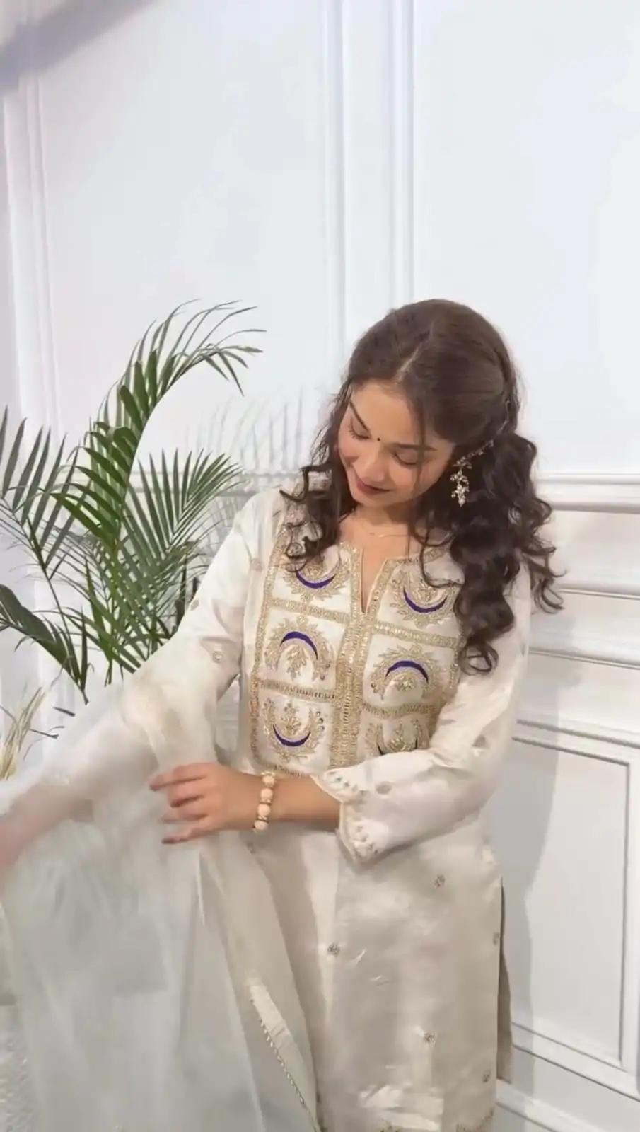 ZSR 3105 White VI Chitra Silk With Heavy Coding Embroidery Sequence Work Salwar Suit , Wedding, Party, Festive, Events Etc.4-6 Working Days@ 1899/-only | Jump Suits, Salwar suit, Designer Suits, Casual Suits, Creative suits, Palazzo Suits, Party Wear Suits, Patiala Suits, Straight Suits