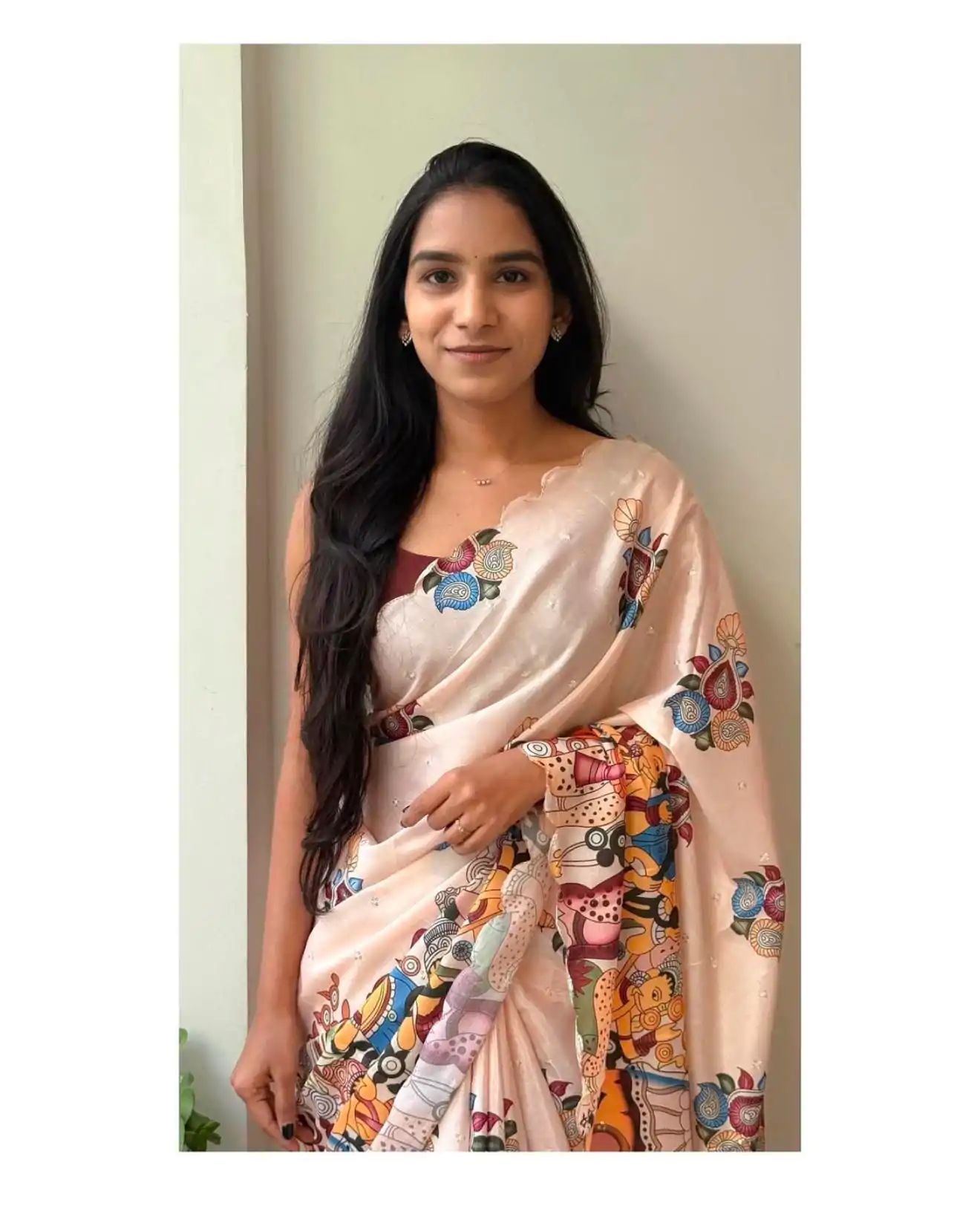 MS 463 Cream Color Chinon Digital Printed Embroidery Butti Work Saree Casual, Wedding, Festive, Events . Expected Delivery  4-6 Working Days @1649/- only                                                                                                                                                     | Sarees, Bollywood Sarees, Creative Sarees, Designer Sarees, Embroidered Sarees, Ethnic Saree, Modern Digital sarees, Party Wear Sarees