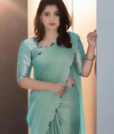 AC Lady Sky Blue Color Rangoli Silk Handwork And Cutwork With Pearl Saree Casual, Wedding, Festive, Events . Expected Delivery  4-6 Working Days @1899/- only                                                                                                                                             | Sarees, Bollywood Sarees, Creative Sarees, Designer Sarees, Embroidered Sarees, Ethnic Saree, Modern Digital sarees, Party Wear Sarees