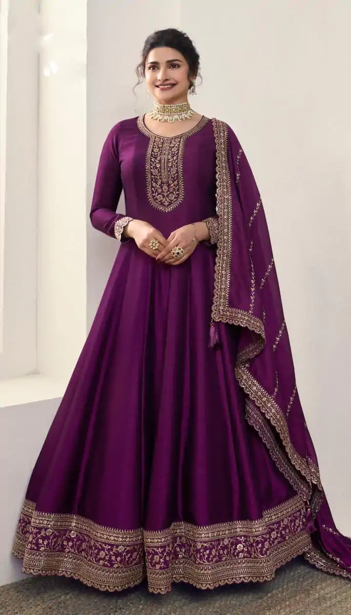 FC 67746 Wine Color Georgette with Embroidery Work Anarkali Suit Casual, Wedding, Party, Festive, Events. Expected Delivery 4-6 Working Days @2999/-Only | Anarkali Suits, Bollywood Anarkali, Creative-Anarkali, Designer Anarkali, Embroidered Anarkali, Party Wear Anarkali