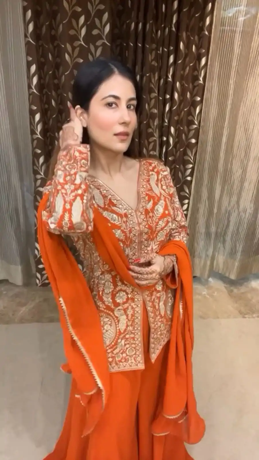 LG 1918 Orange Color Chinon With Embroidery Sequence Work Salwar Suit Casual, Wedding, Party, Festive, Events Etc.4-6 Working Days@ 2299/-only | Jump Suits, Salwar suit, Designer Suits, Casual Suits, Creative suits, Palazzo Suits, Party Wear Suits, Patiala Suits, Straight Suits
