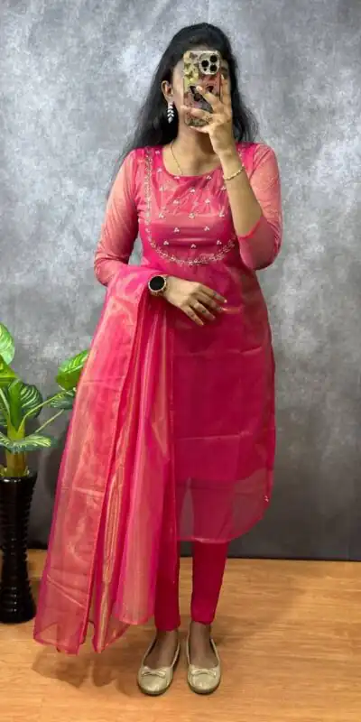 MF 788 Rani Color Heavy Twill Golden Shining Fabric Kurti Casual, Wedding, Party, Festive, Events Etc. Expected Delivery 4-6 Working Days @1349/- | Kurti, Bollywood Kurti, Creative Kurtis, Designer Kurti, Party Wear Kurti, Selfie Kurti