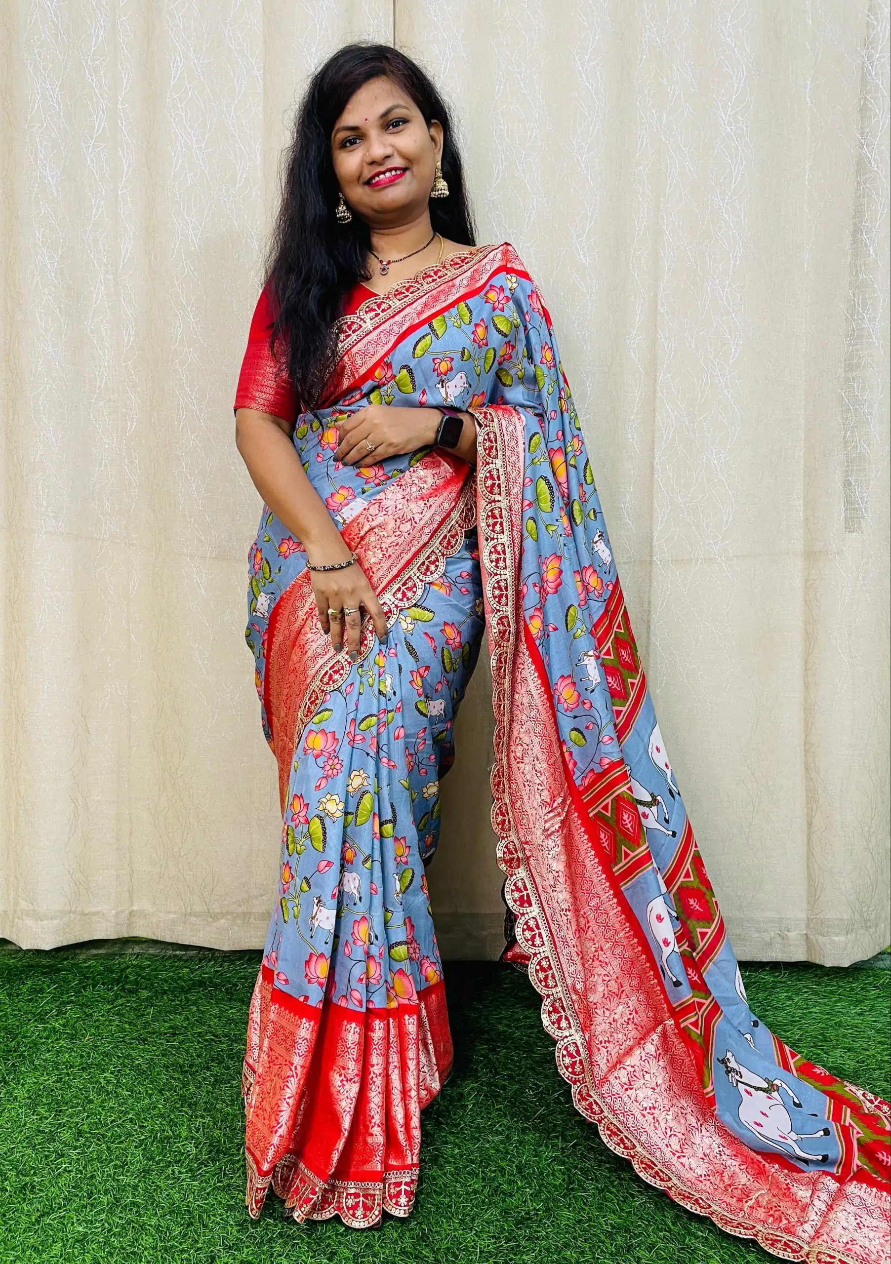 MS 466 Blue Color Dola Silk Saree With Zari Weaving Border Saree Casual, Wedding, Festive, Events . Expected Delivery  4-6 Working Days @1649/- only | Sarees, Bollywood Sarees, Creative Sarees, Designer Sarees, Embroidered Sarees, Ethnic Saree, Modern Digital sarees, Party Wear Sarees