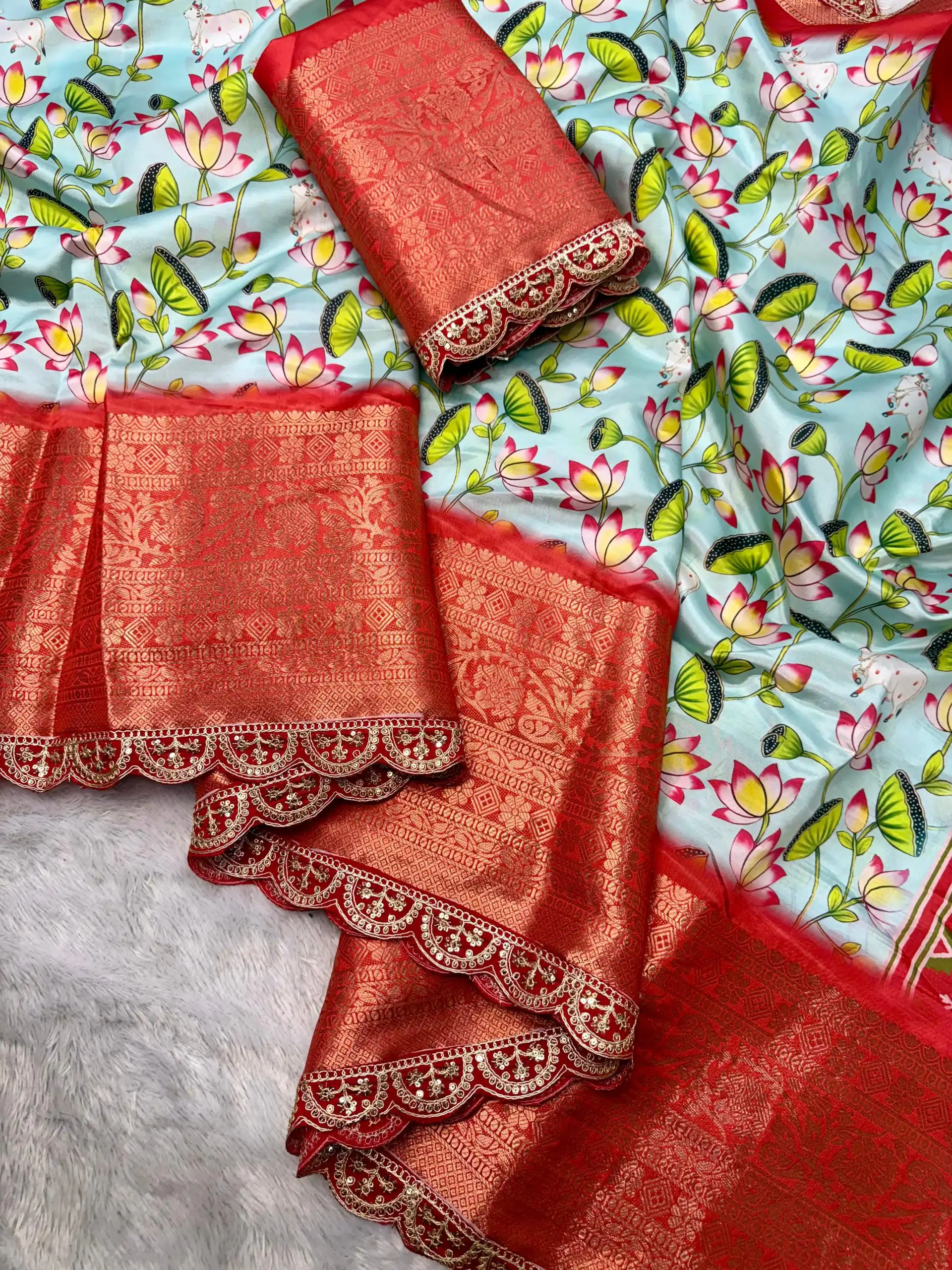 MS 466 Sky Blue Color Dola Silk Saree With Zari Weaving Border Saree Casual, Wedding, Festive, Events . Expected Delivery  4-6 Working Days @1649/- only | Sarees, Bollywood Sarees, Creative Sarees, Designer Sarees, Embroidered Sarees, Ethnic Saree, Modern Digital sarees, Party Wear Sarees